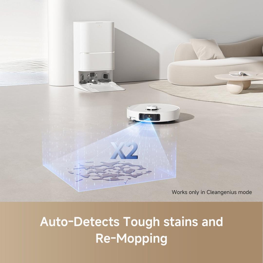 Robot hút bụi lau nhà Dreame L40 Ultra tự giặt giẻ lau nước nóng