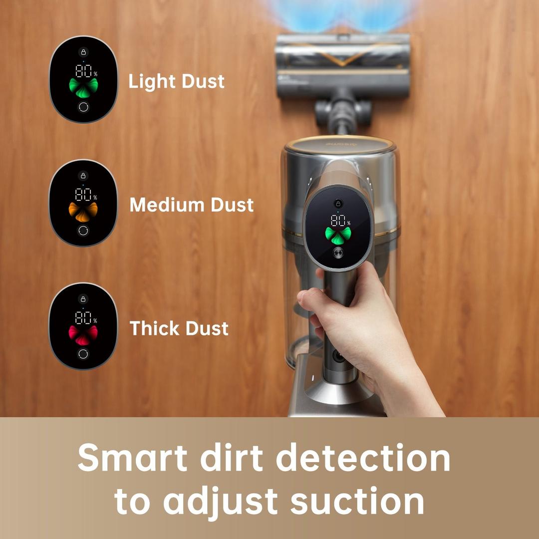 Máy hút bụi cầm tay không dây Dreame R20 với đầu chổi đèn LED xanh