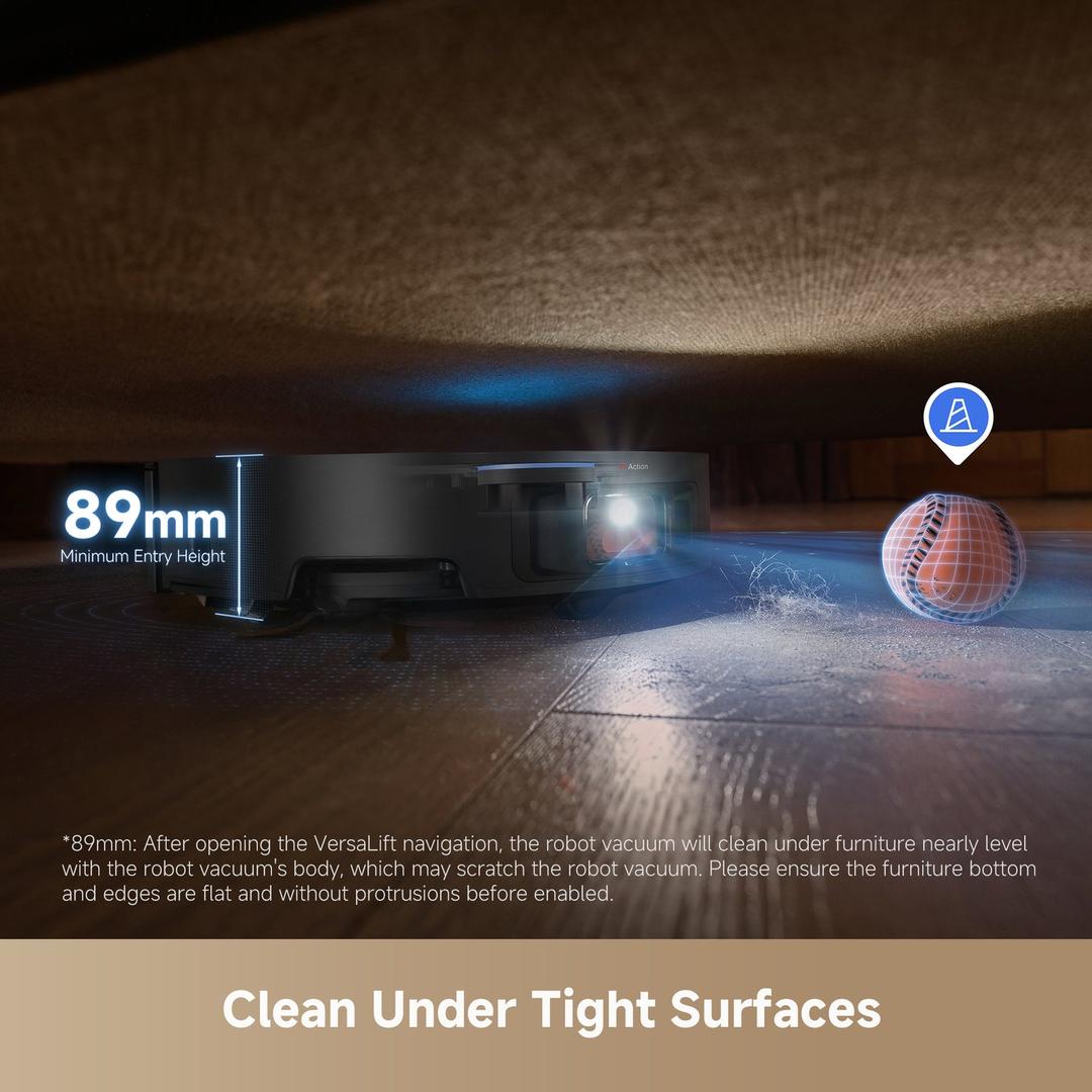 Bàn chải chống rối tóc của robot hút bụi lau nhà Dreame X50 Ultra