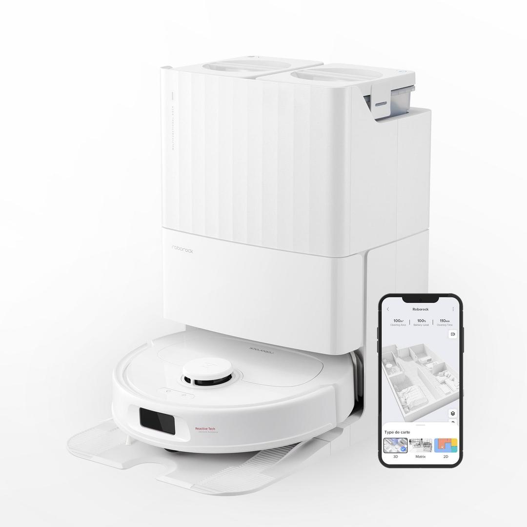 Roborock Qrevo S robot hút bụi lau nhà với hai giẻ xoay