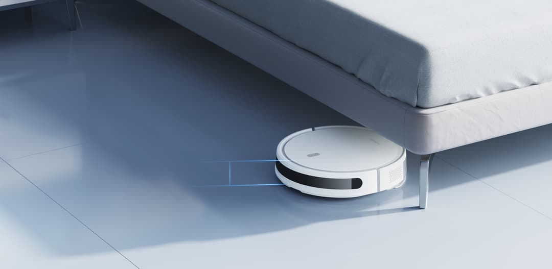 Robot hút bụi Xiaomi Robot Vacuum E10 làm sạch dưới gầm giường