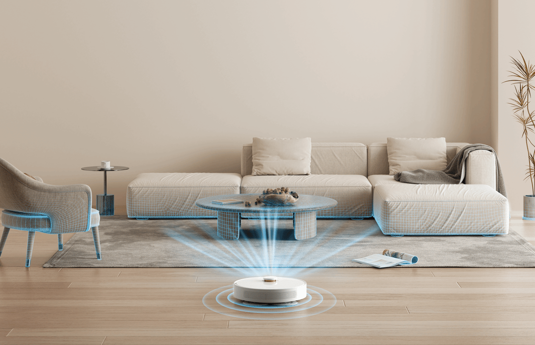 Robot hút bụi Xiaomi Robot Vacuum S10+ trong phòng khách